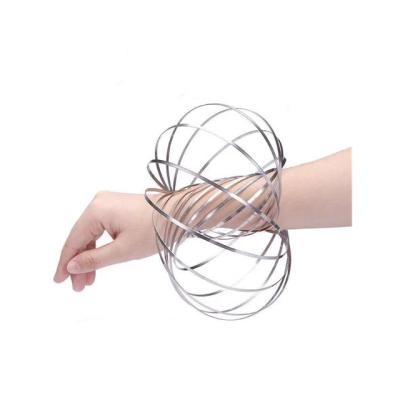 China Hot Selling Magic Coil Toy Ring Stainless Steel Magic Bracelet for sale