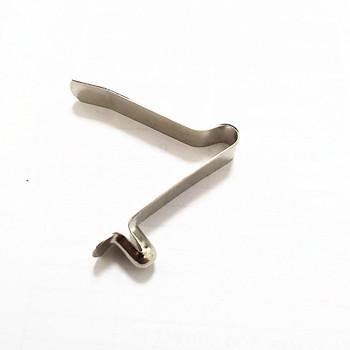 China Apartment ; Leaf ; Flat Single Plate Spring V Spring Clips Tube Button Clips for sale