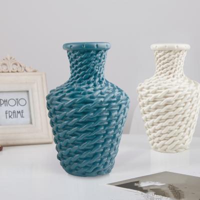 China Minimalist decorative vases for hotels modern plastic vases for sale