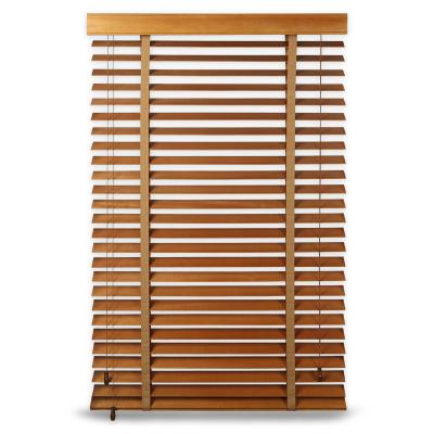 China Factory Minimalist Ready Made Wood House Vandy Venetian Blind Wood Shutter Blinds Bamboo Component Window Shades for sale