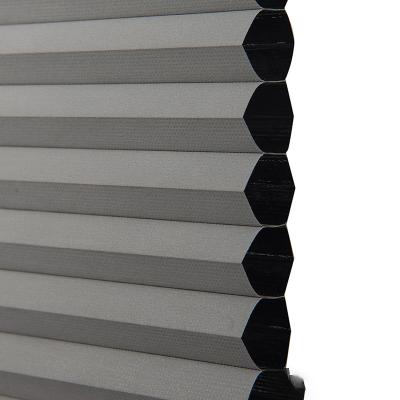 China Minimalist Simple Style Woven Polyester Blackout Honeycomb Blinds Light Filtering Honeycomb Blinds Shades For Home Patio Door for sale