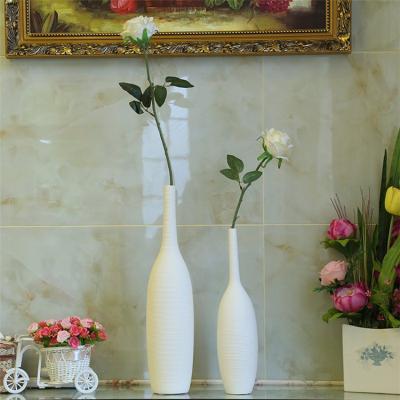 China 100% Handmade Chinese Porcelain Decoration Nordic Modern Creative Ceramic Home Accessories Ornaments Tabletop White Vases for sale