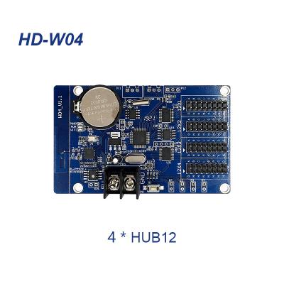 China HD-W04 single led module display screen Huidu color WIFI dual control board use for P10 single color led module display screen for sale