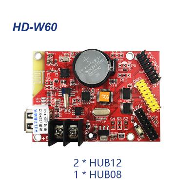 China Single Led Display Huidu HD-W60 Dual Color WIFI Control Card Use For P10 Single Color Led Module Display Screendandan for sale