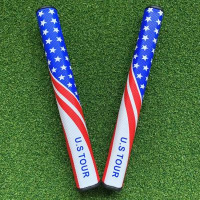 China Golf Sports Gamen Gamen Putter Grip Square Large Leather Wrap Oversize Golf Putter Grips for sale