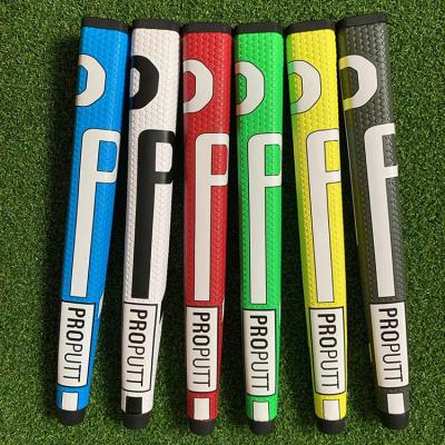 China Golf Sports Thick Gamen Golf Club Grip Rubber Golf Club Grips Underlisting With Leather Inset for sale