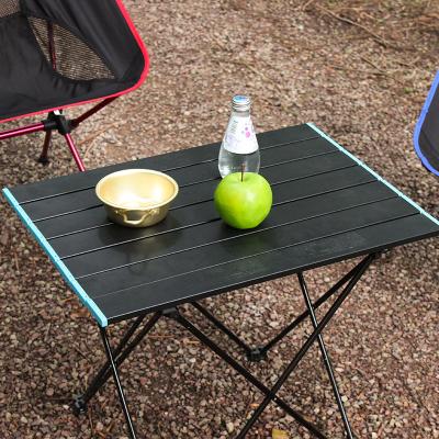 China Solid Wood Fashion Cheap Garden Space Mini Picnic Outdoor Camping Aluminum Convenient Ultra Light Folding Table AMOYCN for sale