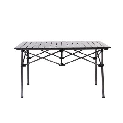 China AMOYCN Automatic Portable High Quality Portable Aluminum Wood Space Picnic Folding Leisure Barbecue Outdoor Solid Wood BBQ Table for sale