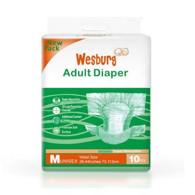 China Adult Disposable Plain Weave Diaper Free Samples Disposable Adult Diapers Bulk for sale