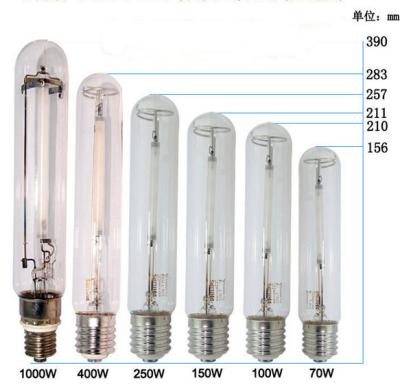 China 70/150/250/400W E27/E40 High pressure sodium lamps for sale