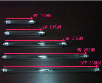 China Ultraviolet lamp 254nm 4w T5 135mm UV Germicidal Lamps ,UVC lamp tube for sterilization for sale