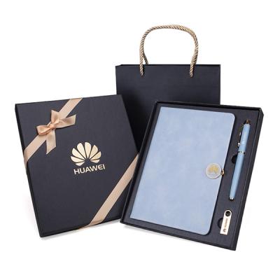 China High Quality PU A5 Leather Metal Buckle Magnetic Hard Cover Book Notebook With Pen Bag for sale