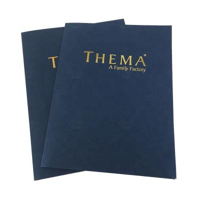 China Presentation Presentation Folder Printing A4 Custom Offset Company Logo Printing CMYK Silver Stamping Presentation Folder Printing for sale