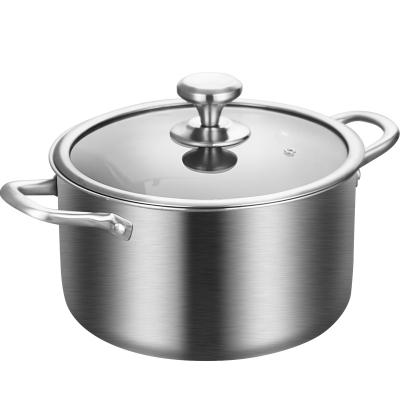 China 3 Pcs Kitchen Stocked Kitchenware Cooking Stainless Steel Cookware Sets for sale