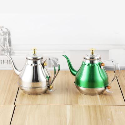 China Viable Unique Palace Kettles Stainless Steel Metal Style Kettle Domestic Hotel Kettles for sale