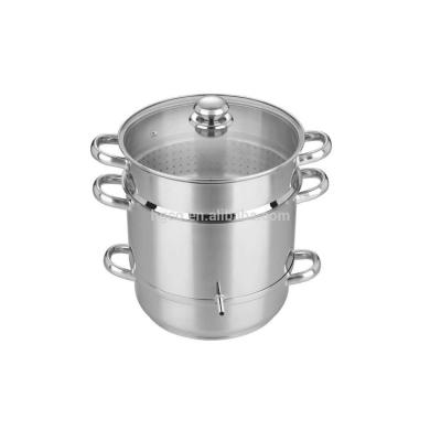 China Factory Direct Sale Sustainable Stainless Steel Food Steamer Pot With Lid for sale