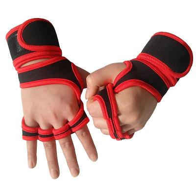 China new arrival gym sweatproof gloves unisex sports cross training gloves with wrist support fo fitness gloves gym for sale