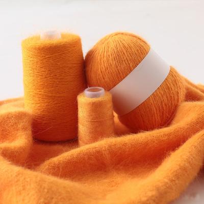 China Wholesale Colors 50g Mink Wool Yarn Anti-Fuzzing High-Quality Anti-Static Soft Hair Mink Yarn 73 Long for sale