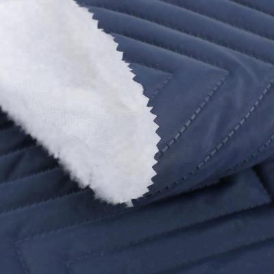 China High Quality Shrink-Resistant Polyester Filling Cotton Double Sided Quilting Fabric For Jacket Down Wear for sale