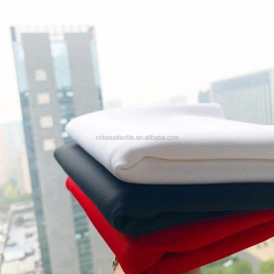 China Shaoxing High Quality Shrink-Resistant Scuba Fabric Polyester Spandex Knitted Fabric for sale