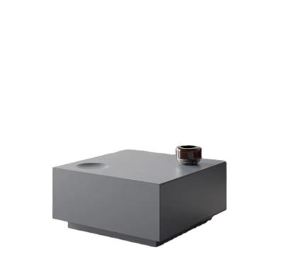 China Modern Attractive Gray Coffee Table Storage Square Coffee Table With New Drawer Design Coffee Table for sale