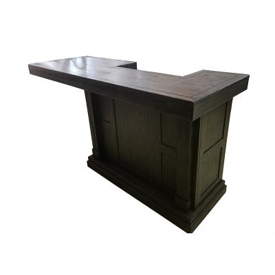 China Modern Luxury Wood Customized Office Front Counter Desk Rectangle Reception Desk for sale