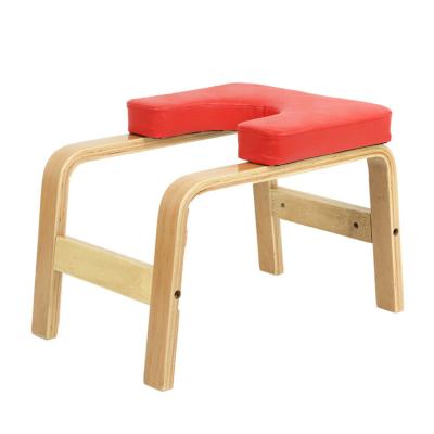 China High Quality Fitness Assistant Yoga Stool Home Solid Wood Inverted Fitness Inverted Chair for sale