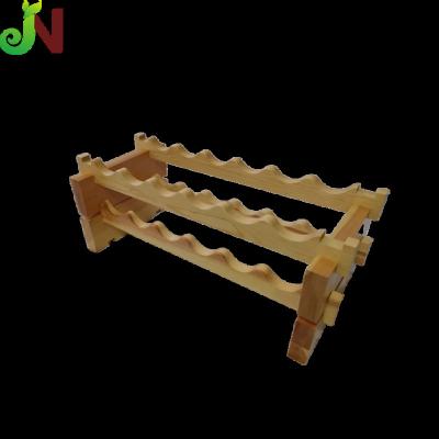 China Viable hot sale furniture wooden folding wine rack wholesale price bamboo wine rack for sale