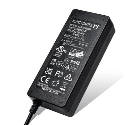 China 120 12 Volt Transformer 110v 220v 230v To Doe 6 Unit AC Adapter 96w 100w 12v 8a Smps Led DC Switching Power Supply YHY-12008000 for sale