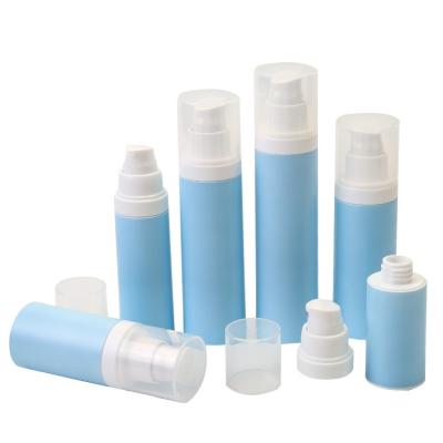 China Cosmetic high quality airless pump bottle with direct touch edible liqui 30ML 50ML 80ML 100ML 120ML with lotion pump for sale