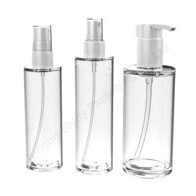 China 100ml/120ml/200ml bottle luxury high quality hot sale design unique factory price PET transparent bottle for sale