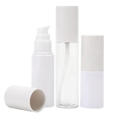 China Cosmetic luxury high quality hot sale 30ml/50ml/60ml unique design price PET bottle for sale