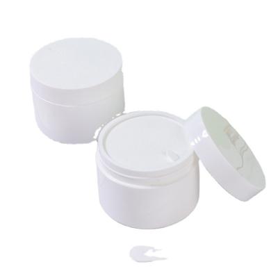 China Hot Sales 150g 200g Cosmetic Skin Care Packaging PP Plastic Cosmetic Bottle Round Facial Cream Jar for sale