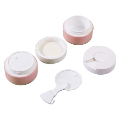 China Refillable Empty Moisturizer Cosmetic Skin Care Makeup Pump Plastic Airless Jar For Airless Jars for sale