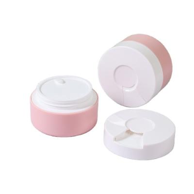 China Skin Care Manufacturer Empty Body Butter Plastic Cosmetic Containers Lotion Jar For Loose Powder for sale