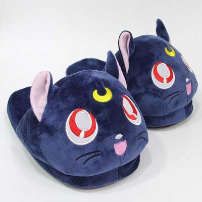 China 28cm Moon Cartoon Winter Cosplay Anime Slipper Cute Plush Slippers For Adults Lovely Sailor Soldier Eco-friendly Material for sale