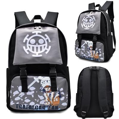 China Waterproof 2 Style Japanese Character One Piece Cartoon Anime School Bag Cute Anime Backpack Bag for sale