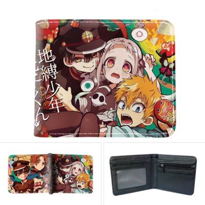 China Waterproof 5 Style Hanako-kun Pu Purse Fold Anime Shorts Toilet Bound Wallet and Purse for sale