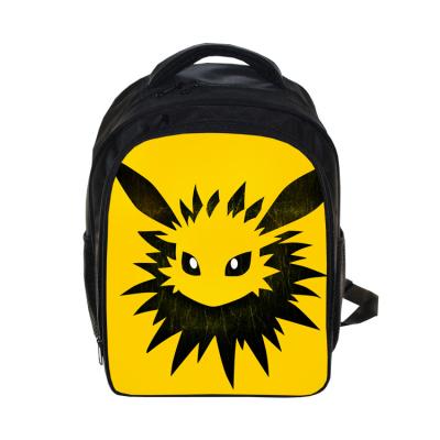 China Push-Mon Normal 20 Styles For Kids Size Polyester School Bag Anime Backpack Colorful Printing Bag for sale