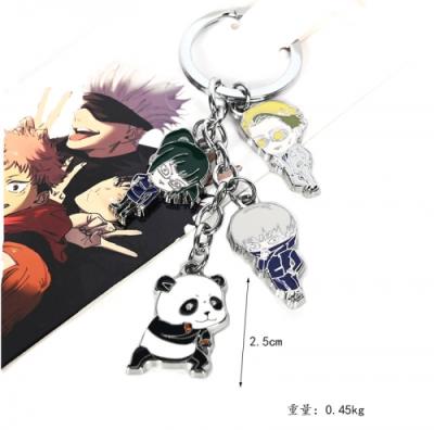 China Decoration 2 Styles Japanese Jujutsu Kaisen Cartoon Anime Key Chain Double Sided Keychain Gift For Fans for sale