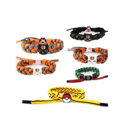 China 10 Styles Pokemones Cartoon Character Accesorios Anime Environmentally Friendly Handcrafted Wristbands for sale