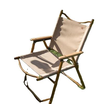 China Large Size Furniture Wood Single Folding Outdoor Grain Iron Portable Folding Chair For Events for sale