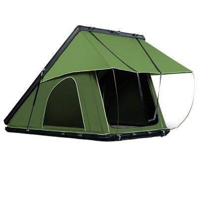 China Factory OEM extended type wholesale aluminum triangular hard shell roof luxury hardshell tent china top tents for camping for sale