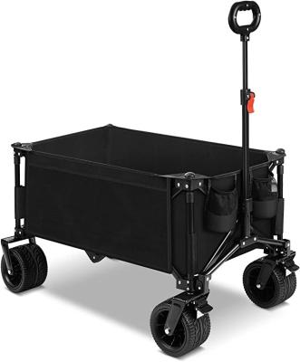 China Heavy Duty Utility Garden Cart Easy Folding Four Wheel 220lbs Capacity Use For Sports&Moving&Camping Made In China for sale