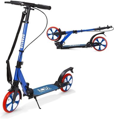 China Youth 2 Wheels Scooter for Kids and Adults, Big Wheel Adjustable Scooters with 2 Brakes and Carry Strap with Shock Absorption for sale