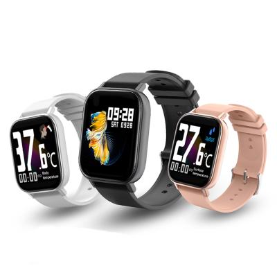 China 2020 Touch Screen Sport IP67 Waterproof IOS Android Smart Watch With Multiple Touch Screen Temperature GTR-H OEM Real Time Smart Watch for sale