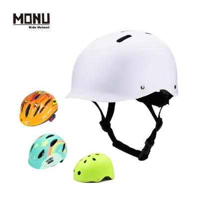 China MONU Lightweight Riding Cycling Skateboard Compounds Scooter Road Bike Cascos Bicicleta Electric Bicycle Helmet For Kids Toddler for sale