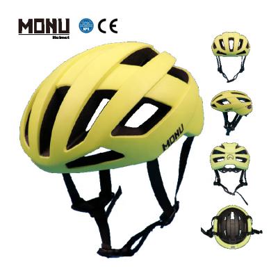 China NEW Design Factory 2022 MONU Sports Popular Road Compound Bicycle Helmets Bicycle Helmets With LED Light Or Without LED Light For Adults for sale