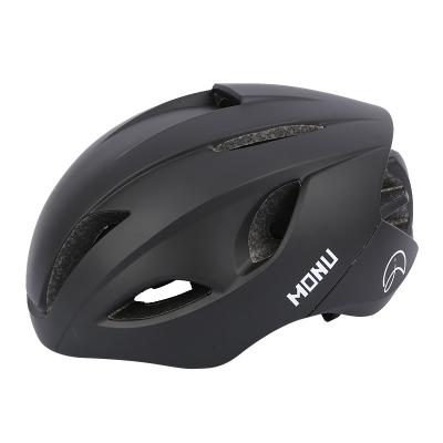 China Compounds LED light bicycle helmet MONU OEM custom have trend fashion design and removable top protection for adult bicycle riding helmet for sale