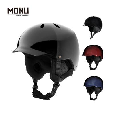 China Safety protection MONU winter sports carbon fiber helmet snow sport ski head Hot-selling high-end helmet for sale